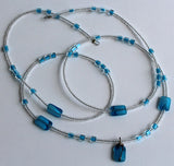 Blue & White Wastebeads