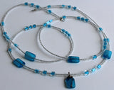 Blue & White Wastebeads